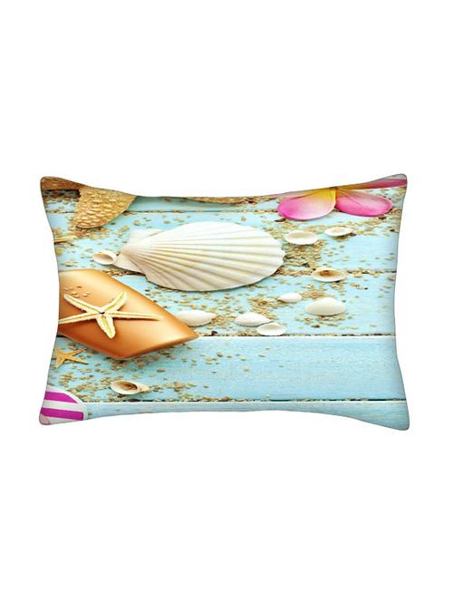 snoogg multicolor polyester cushion cover - 13498775 - Very Small Image - 1