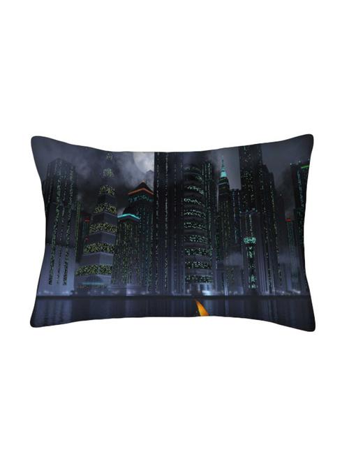 snoogg multicolor polyester cushion cover - 13498862 - Very Small Image - 1