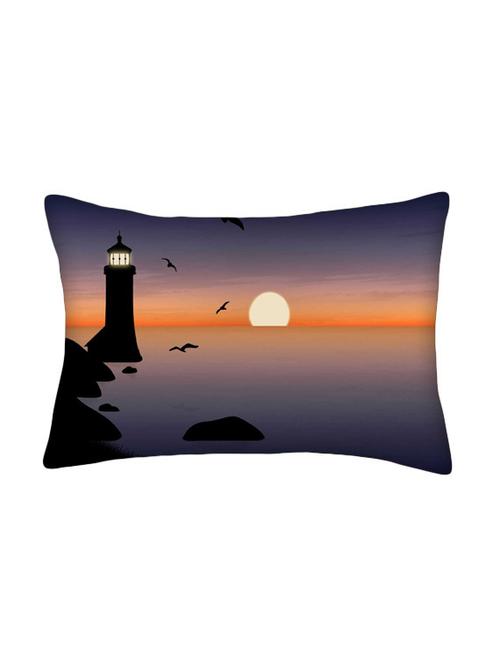 snoogg multicolor polyester cushion cover - 13498864 - Very Small Image - 1