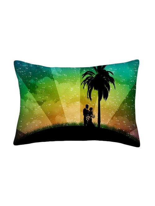 snoogg multicolor polyester cushion cover - 13498880 - Very Small Image - 1