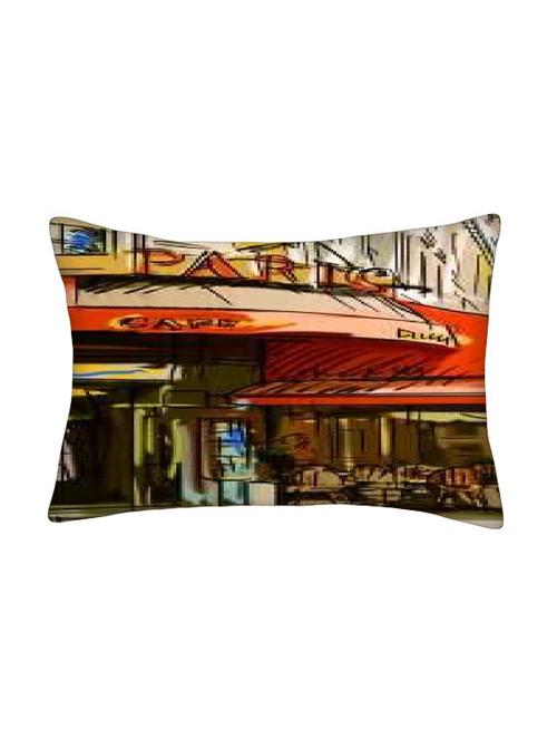 snoogg multicolor polyester cushion cover - 13498895 - Very Small Image - 1