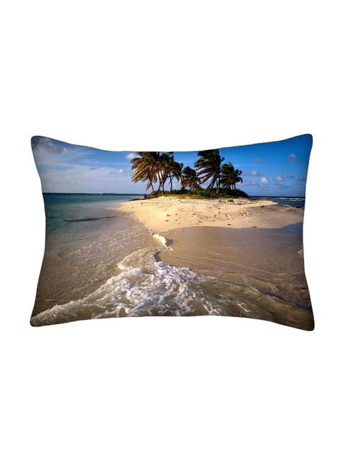 snoogg multicolor polyester cushion cover - 13498933 - Very Small Image - 1