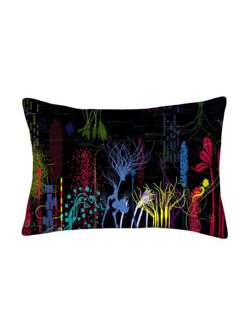 snoogg multicolor polyester cushion cover - 13499043 - Very Small Image - 1