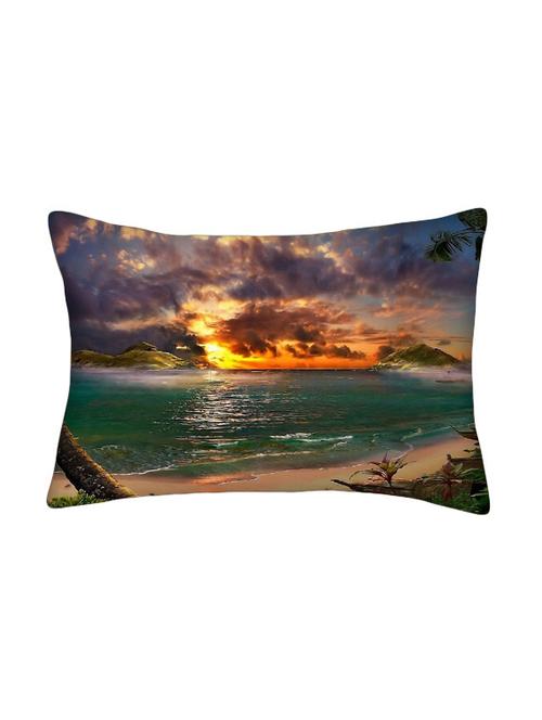 snoogg multicolor polyester cushion cover - 13499056 - Very Small Image - 1