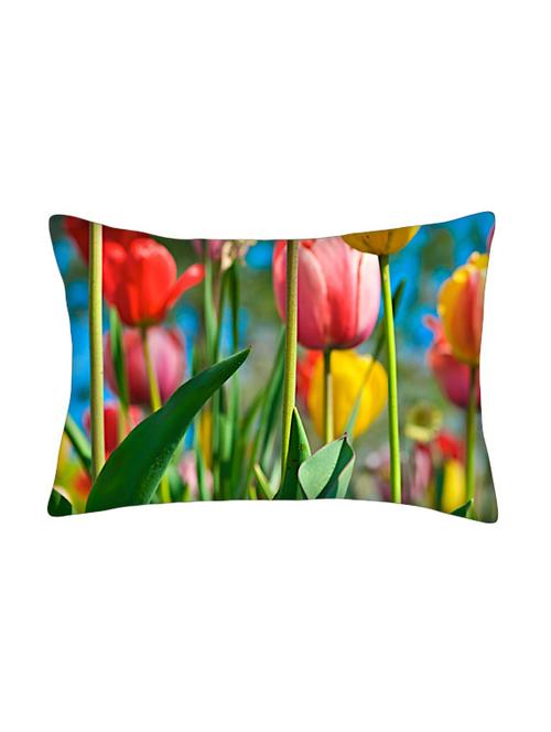snoogg multicolor polyester cushion cover - 13499087 - Very Small Image - 1