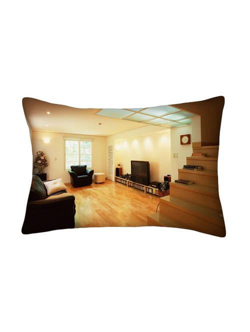snoogg multicolor polyester cushion cover - 13499137 - Very Small Image - 1
