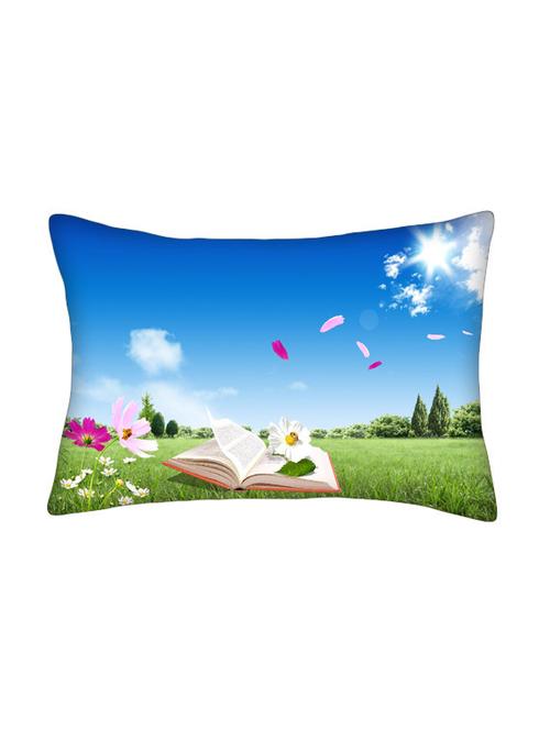 snoogg multicolor polyester cushion cover - 13499401 - Very Small Image - 1