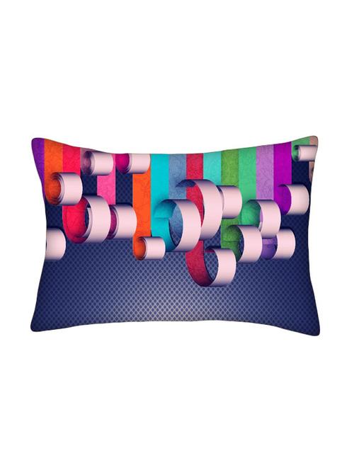 snoogg multicolor polyester cushion cover - 13499429 - Very Small Image - 1