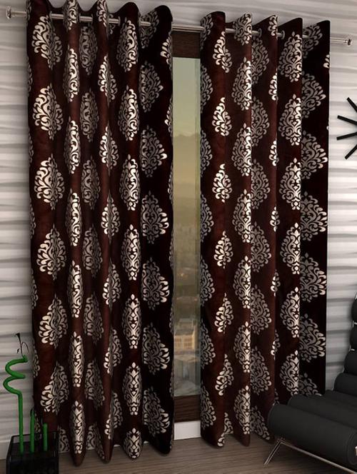 home fantasy polyester printed door curtain - 13500464 - Very Small Image - 1