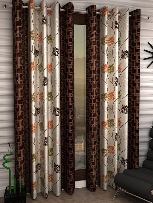 home fantasy polyester printed door curtain - 13500466 - Very Small Image - 1