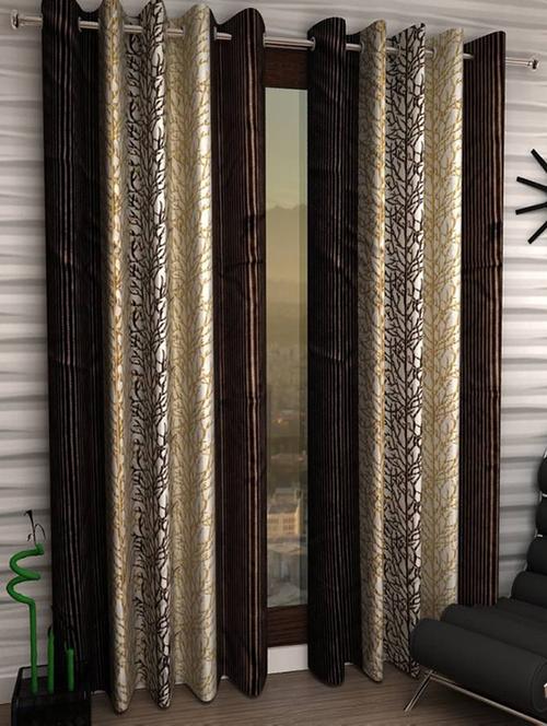 home fantasy polyester printed door curtain - 13500467 - Very Small Image - 1