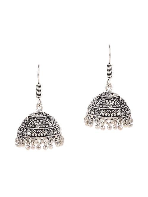 silver metal chandellier earring - 13502099 - Very Small Image - 1