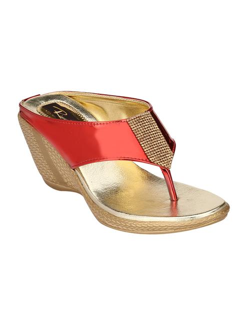 red open thong wedge - 13524741 - Very Small Image - 1