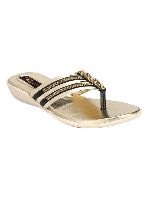 black leatherette toe separator sandals - 13533620 - Very Small Image - 1