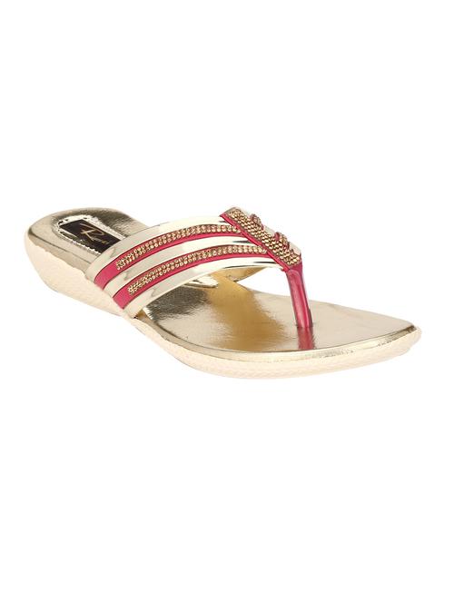 pink leatherette toe separator sandals - 13533621 - Very Small Image - 1