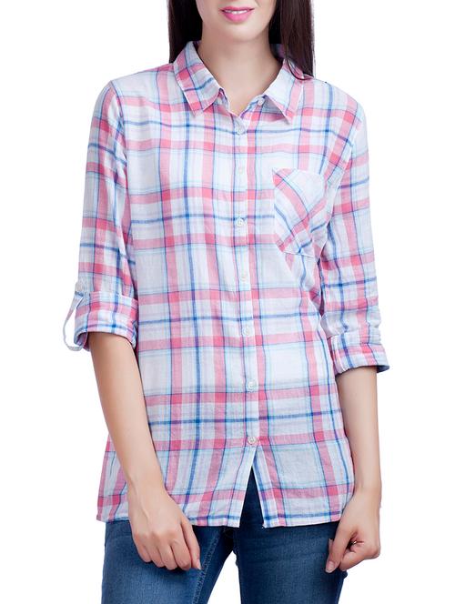 multi colored cotton regular shirt - 13545870 - Very Small Image - 1
