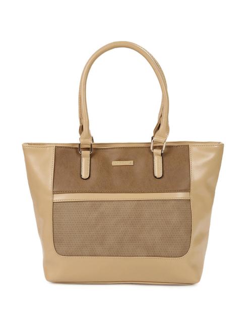 beige leatherette regular tote - 13552687 - Very Small Image - 1