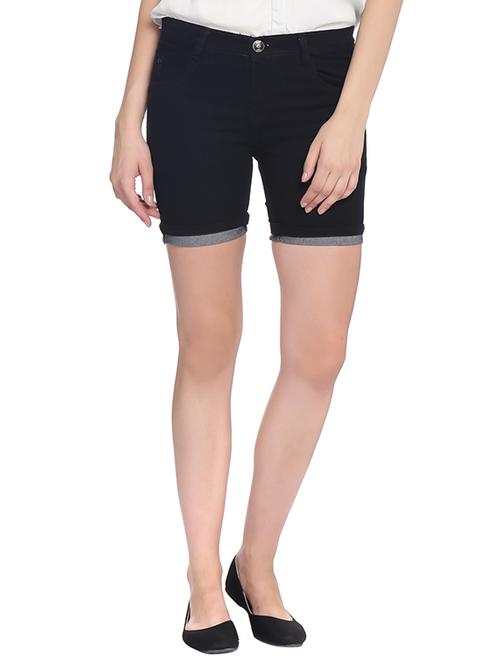 black denim short - 13552852 - Very Small Image - 1