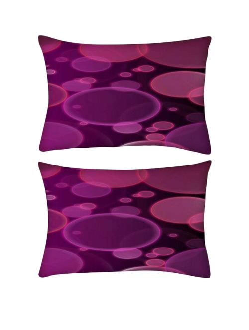 snoogg pack of two bubbles design 2382 rectangle toss throw pillow cushion cover decoarative pillow case 14 x 07" - 13570881 - Very Small Image - 1