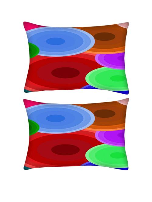 snoogg pack of two digi bubbles 2387 rectangle toss throw pillow cushion cover decoarative pillow case 14 x 07" - 13570886 - Very Small Image - 1