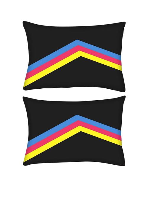 snoogg pack of two to the right 2466 rectangle toss throw pillow cushion cover decoarative pillow case 14 x 07" - 13570958 - Very Small Image - 1