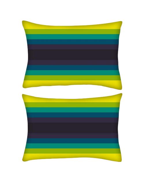 snoogg pack of two tv lining pattern 2512 rectangle toss throw pillow cushion cover decoarative pillow case 14 x 07" - 13570995 - Very Small Image - 1