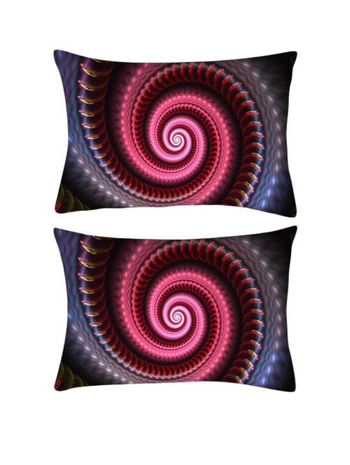 snoogg pack of two colourful black hole 2535 rectangle toss throw pillow cushion cover decoarative pillow case 14 x 07" - 13571014 - Very Small Image - 1