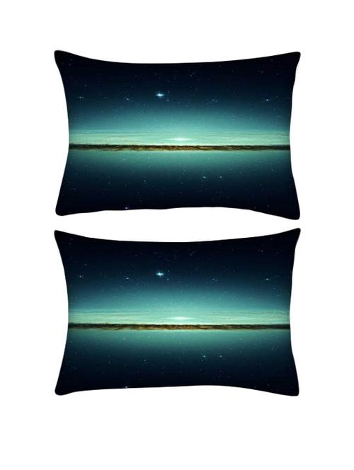 snoogg pack of two the big burst rectangle toss throw pillow cushion cover decoarative pillow case 14 x 07" - 13571297 - Very Small Image - 1