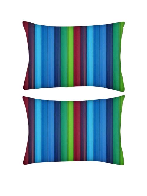 snoogg pack of two colorful pencils rectangle toss throw pillow cushion cover decoarative pillow case 14 x 07" - 13571360 - Very Small Image - 1