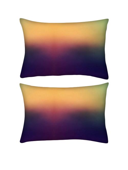 snoogg pack of two cool best abstract rectangle toss throw pillow cushion cover decoarative pillow case 14 x 07" - 13571364 - Very Small Image - 1