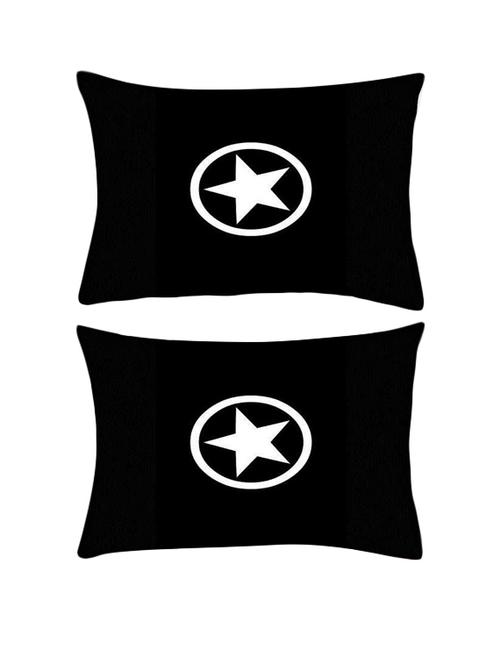 snoogg pack of two just a star rectangle toss throw pillow cushion cover decoarative pillow case 14 x 07" - 13571370 - Very Small Image - 1