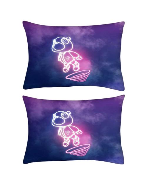 snoogg pack of two cartoon cute fly rectangle toss throw pillow cushion cover decoarative pillow case 14 x 07" - 13571397 - Very Small Image - 1