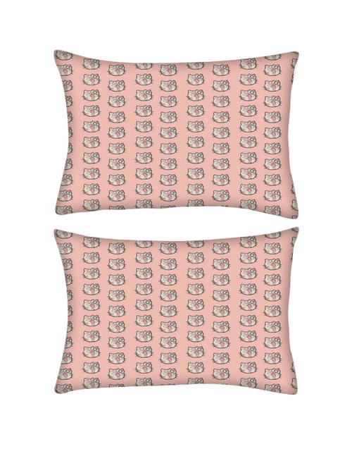 snoogg pack of two cute kitty formation rectangle toss throw pillow cushion cover decoarative pillow case 14 x 07" - 13571555 - Very Small Image - 1