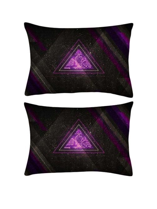 snoogg pack of two zoyd dimensions rectangle toss throw pillow cushion cover decoarative pillow case 14 x 07" - 13571602 - Very Small Image - 1