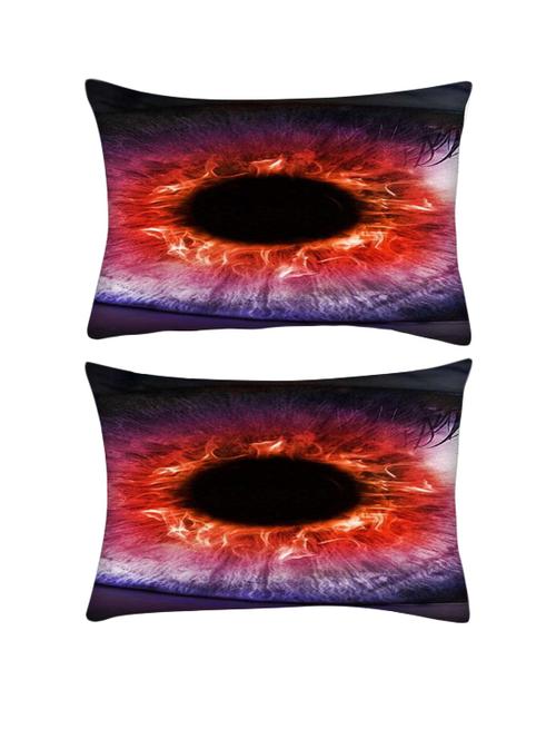 snoogg pack of two the eye of the storm rectangle toss throw pillow cushion cover decoarative pillow case 14 x 07" - 13571617 - Very Small Image - 1