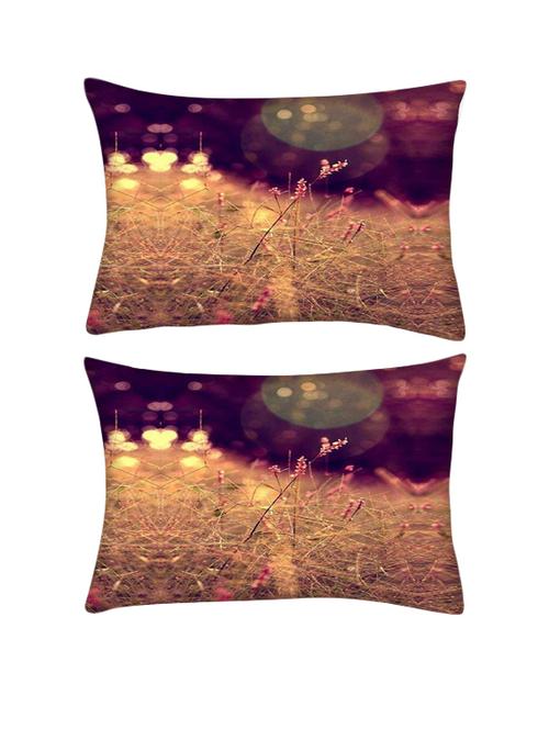 snoogg pack of two hazy days rectangle toss throw pillow cushion cover decoarative pillow case 14 x 07" - 13571639 - Very Small Image - 1