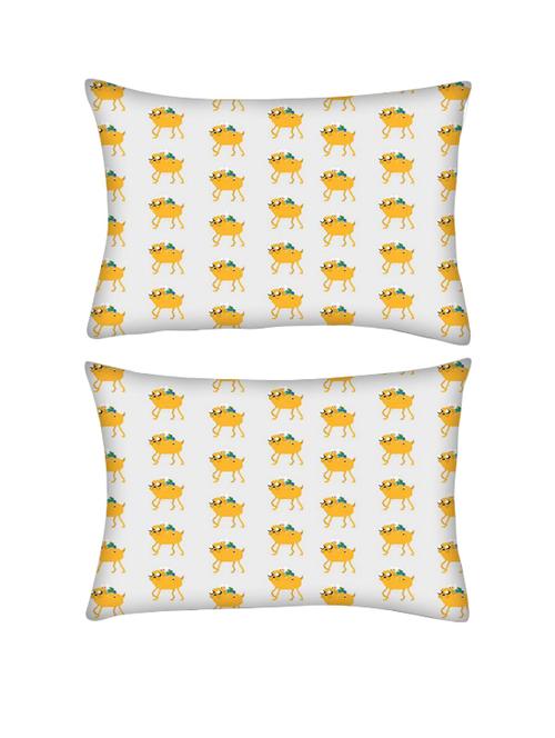 snoogg pack of two pixel adventure rectangle toss throw pillow cushion cover decoarative pillow case 14 x 07" - 13571659 - Very Small Image - 1