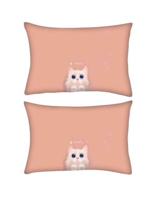 snoogg pack of two i am lovely rectangle toss throw pillow cushion cover decoarative pillow case 14 x 07" - 13571694 - Very Small Image - 1