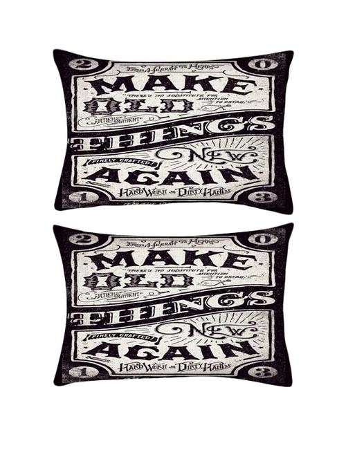 snoogg pack of two make new things rectangle toss throw pillow cushion cover decoarative pillow case 14 x 07" - 13571783 - Very Small Image - 1