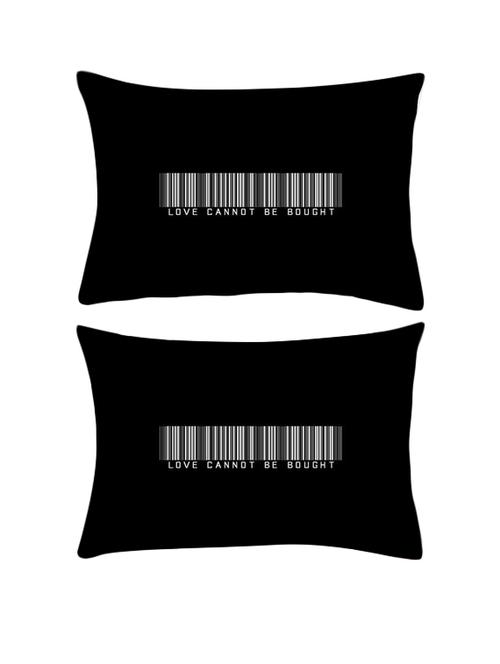 snoogg pack of two love cannot be bought rectangle toss throw pillow cushion cover decoarative pillow case 14 x 07" - 13571846 - Very Small Image - 1