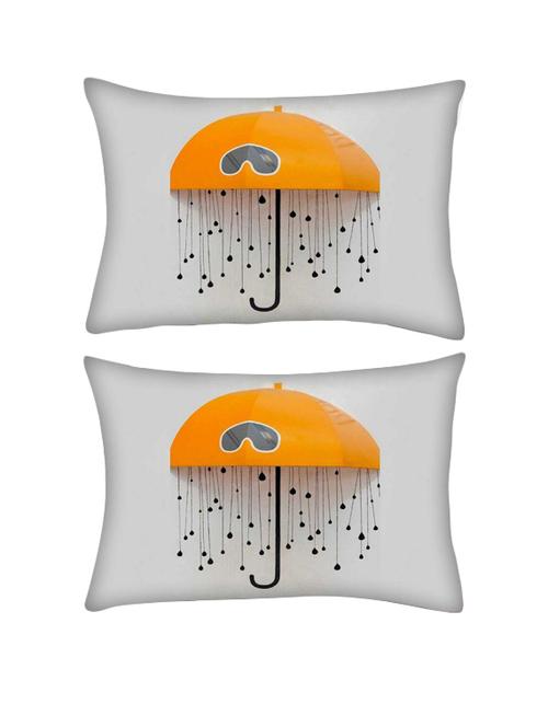 snoogg pack of two battery animated rectangle toss throw pillow cushion cover decoarative pillow case 14 x 07" - 13571891 - Very Small Image - 1