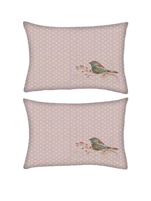 snoogg pack of two bird grunge rectangle toss throw pillow cushion cover decoarative pillow case 14 x 07" - 13571895 - Very Small Image - 1