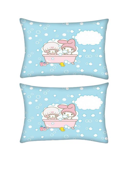 snoogg pack of two cute baby shower rectangle toss throw pillow cushion cover decoarative pillow case 14 x 07" - 13571906 - Very Small Image - 1