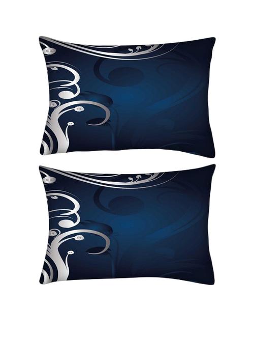 snoogg pack of two abstract background rectangle toss throw pillow cushion cover decoarative pillow case 14 x 07" - 13571919 - Very Small Image - 1