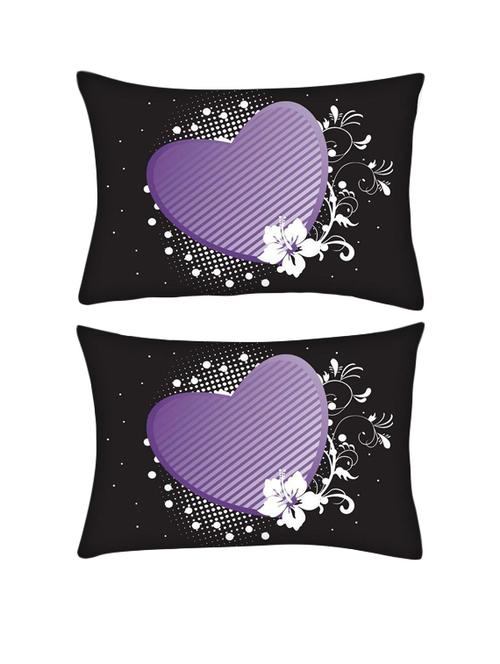 snoogg pack of two abstract floral frames series rectangle toss throw pillow cushion cover decoarative pillow case 14 x 07" - 13571950 - Very Small Image - 1
