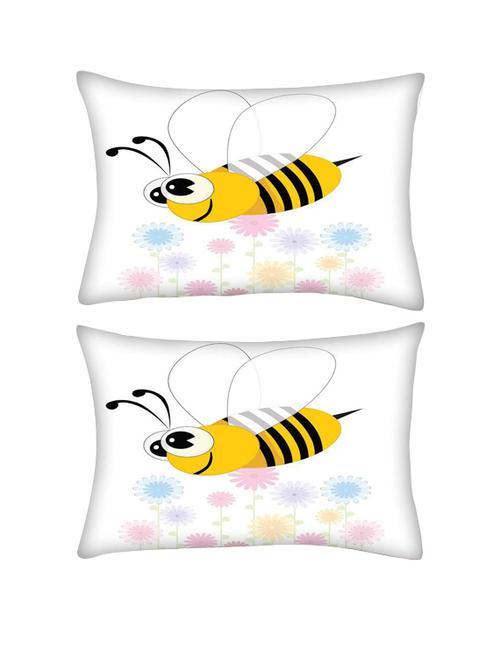 snoogg pack of two background with floral rectangle toss throw pillow cushion cover decoarative pillow case 14 x 07" - 13572092 - Very Small Image - 1
