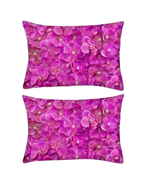 snoogg pack of two butterfly on flowers rectangle toss throw pillow cushion cover decoarative pillow case 14 x 07" - 13572179 - Very Small Image - 1