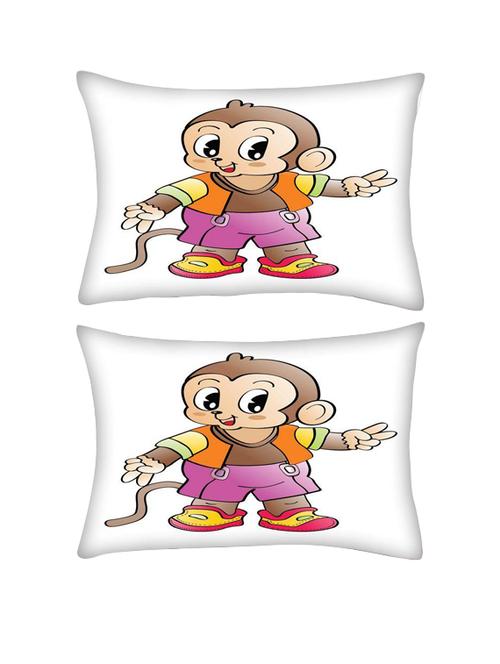 snoogg pack of two comic character background rectangle toss throw pillow cushion cover decoarative pillow case 14 x 07" - 13572220 - Very Small Image - 1