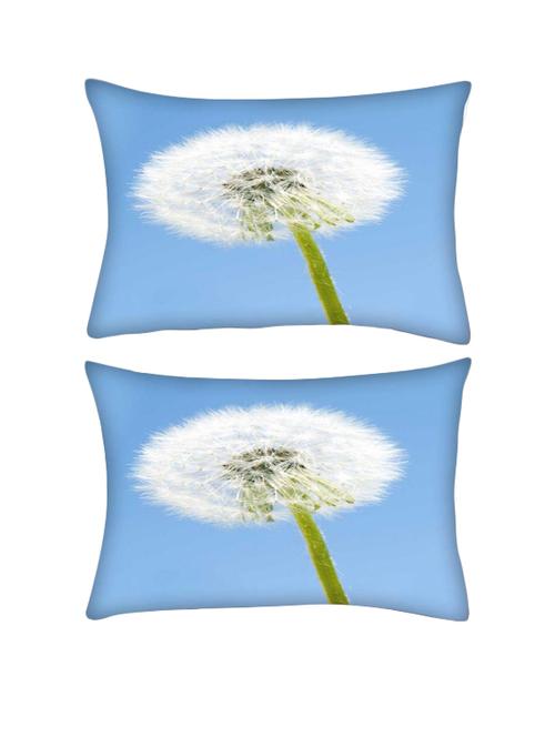 snoogg pack of two dandelion in the wind rectangle toss throw pillow cushion cover decoarative pillow case 14 x 07" - 13572257 - Very Small Image - 1