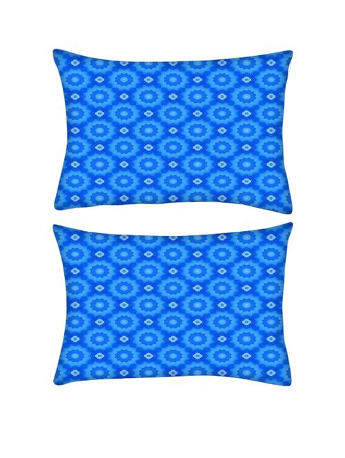 snoogg pack of two flora pattern wall rectangle toss throw pillow cushion cover decoarative pillow case 14 x 07" - 13572365 - Very Small Image - 1